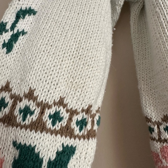 Vintage Rose Floral Knit Mock Neck Sweater - Picture 9 of 11